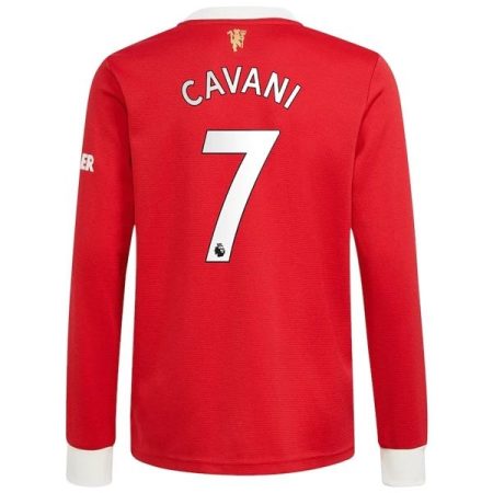 Camisolas de Futebol Manchester United Edinson Cavani 7 Principal 2021 2022 – Manga Comprida